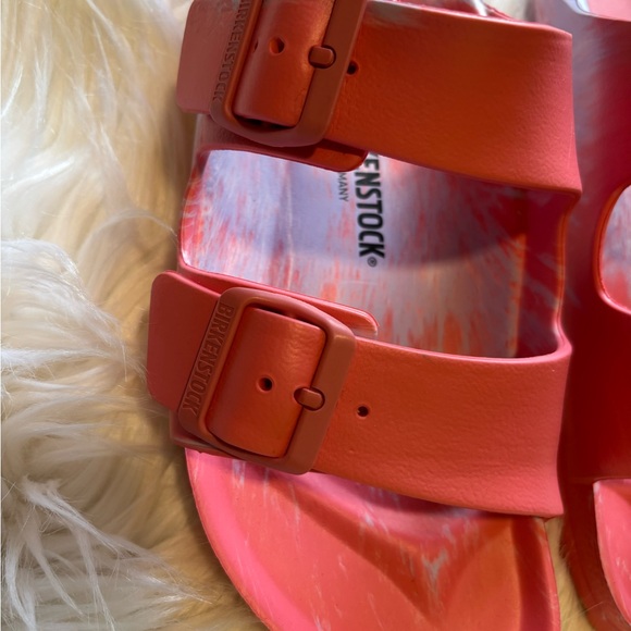 NWT Birkenstock Arizona EVA Slide Sandal Watermelon Multi Size 10.5 - Picture 6 of 8